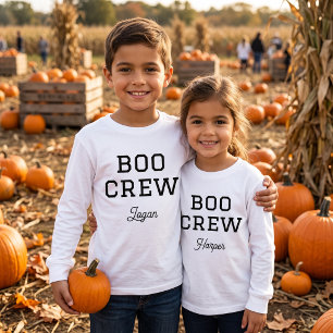 Boo Crew Mit Monogramm Halloween