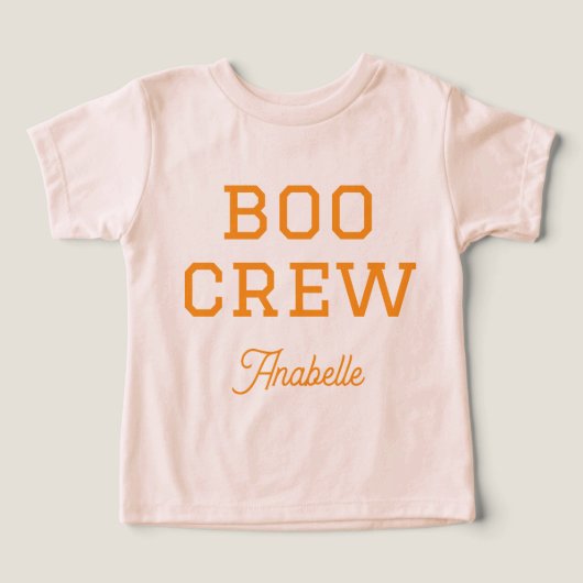 Boo Crew Mit Monogramm Halloween (Design Vorderseite)