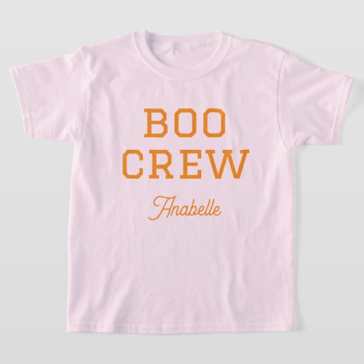 Boo Crew Mit Monogramm Halloween T-Shirt (Ablage )