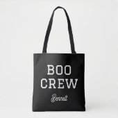 Boo Crew Mit Monogramm Halloween Tasche (Vorderseite)