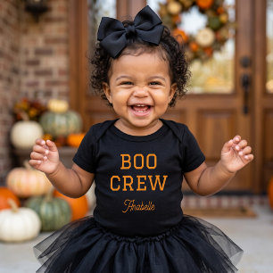Boo Crew monogrammiertes Halloween Baby Strampler