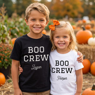 Boo Crew monogrammiertes Halloween Baby T-shirt