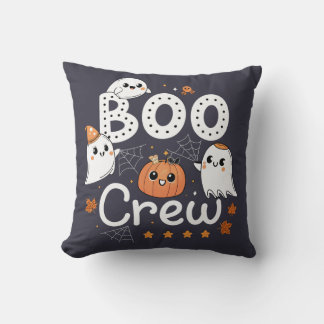 Boo Crew Niedlich Halloween Geister und Pumpkin Kissen