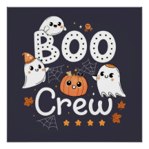 Boo Crew Niedlich Halloween Geister und Pumpkin