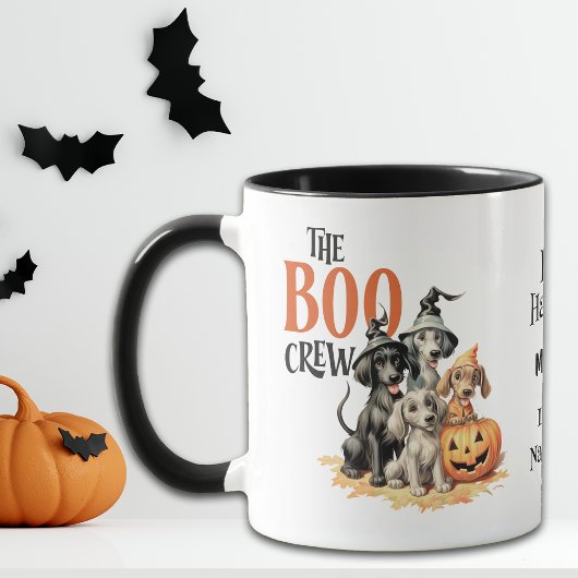 Boo Crew Niedlich Hunde Kinder Halloween Tasse