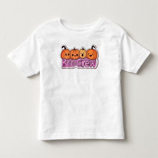 Boo Crew Niedlich Pumpkins Halloween Kleinkind T-shirt (Vorderseite)