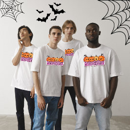 Boo Crew Niedlich Pumpkins Halloween T-Shirt