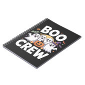 Boo Crew Niedlich Spooky Halloween Notizblock (Linke Seite)