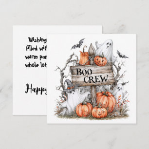 Boo Crew Niedliche Geister & Kürbisfeld Halloween