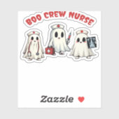 BOO CREW NURSE Essenzieller T - Shirt Aufkleber (Blatt)