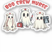 BOO CREW NURSE Essenzieller T - Shirt Aufkleber (Vorderseite)