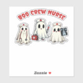 BOO CREW NURSE Essenzieller T - Shirt Aufkleber (Blatt)