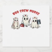 BOO CREW NURSE Essenzieller T - Shirt Schaumweinetikett (Einzelnes Label)