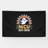 Boo Crew Nurse Halloween für Krankenschwestern Gho Banner (Horizontal)