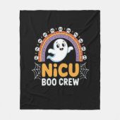 Boo Crew Nurse Halloween für Krankenschwestern Gho Fleecedecke (Vorderseite)