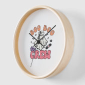 Boo Crew Nurse Halloween Ghost Funny Classic T Uhr (Winkel)