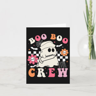 Boo Crew Nurse Halloween Outfits for women Men Kid Karte