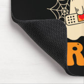 Boo Crew Nurse Shirt Funny Ghost Retro Hallowe Mousepad (Ecke)