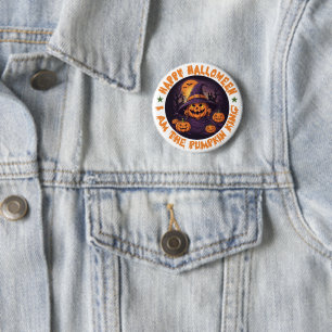 Boo Crew Orange Halloween Button