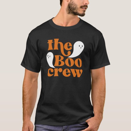 Boo Crew Orange Halloween Familie Matching T-Sh T-Shirt (Vorderseite)