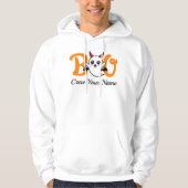 Boo-Crew Orange Halloween Familienpassung Hoodie (Vorderseite)