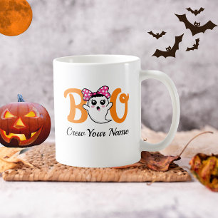 Boo Crew Orange Halloween-Familienpersonalisation  Kaffeetasse