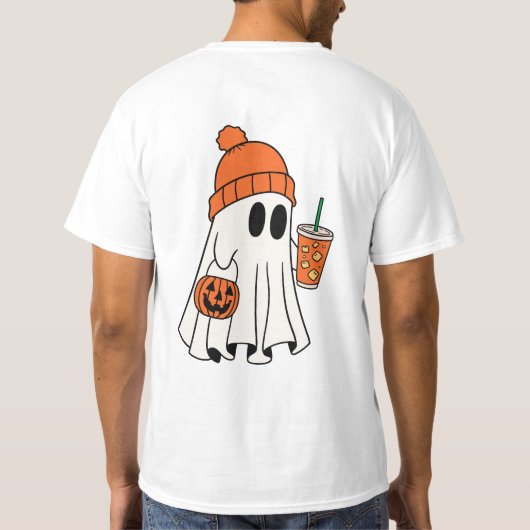 Boo Crew Orange Halloween T-Shirt (Rückseite)