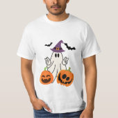 Boo Crew Orange Halloween T-Shirt (Vorderseite)