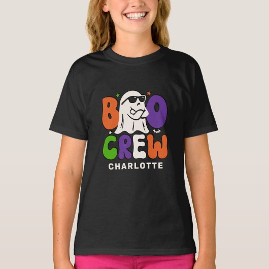 BOO-Crew Personalisierte farbenfrohe Matching Hall T-Shirt (Vorderseite)