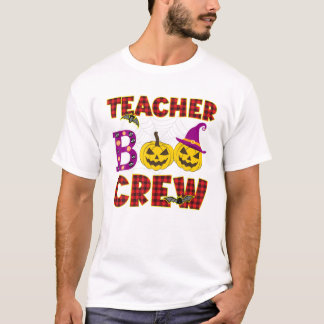 Boo Crew Red Kariert Theme T-Shirt