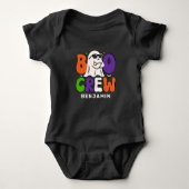 BOO Crew Retro Custom Family Matching Halloween Baby Strampler (Vorderseite)