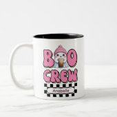 Boo Crew Rosa Personalisiert Zweifarbige Tasse (Links)