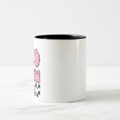 Boo Crew Rosa Personalisiert Zweifarbige Tasse (Mittel)