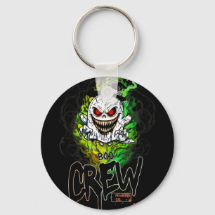Boo-Crew schwarzer Geist Halloween-Geist Geist Bek Schlüsselanhänger