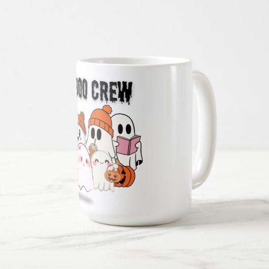 Boo Crew Shirt | Cute Ghost Squad Halloween  Kaffeetasse (VorderseiteRechts)