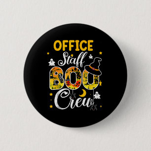 Boo Crew Spaß Halloween Matching Costu für Büroang Button