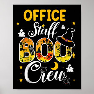 Boo Crew Spaß Halloween Matching Costu für Büroang Poster
