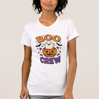 Boo Crew Süße Geist-Kürbis Halloween-Shirt-Design T-Shirt