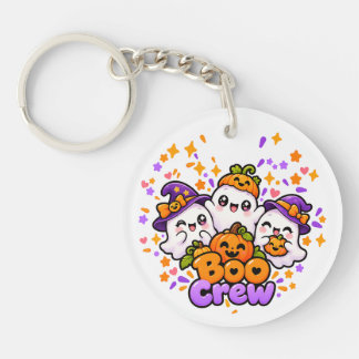 Boo Crew Süßer Halloween-Acrylschlüsselanhänger Schlüsselanhänger