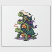 Boo Crew Turtle Geschenkpapier (Flach)