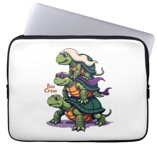 Boo Crew Turtle Laptopschutzhülle (Vorderseite)