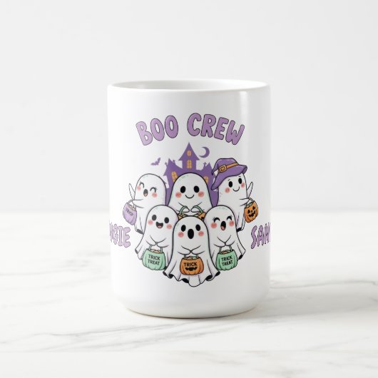Boo Crew Two Names Halloween Kaffeetasse (Mittel)