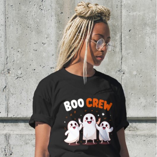 Boo Crew Witziges Niedliches Halloween Womens Tshi Tri-Blend Shirt