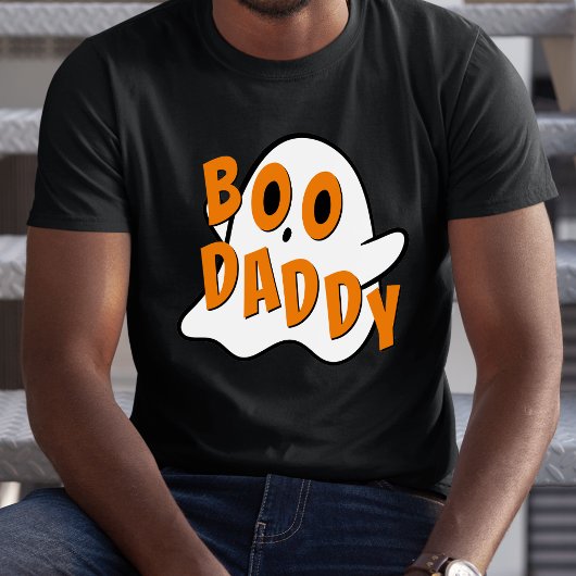 Boo Daddy Father Ghost Halloween White T-Shirt
