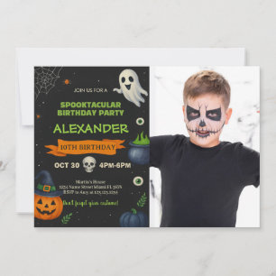 Boo-Day Bash   Spookke Niedliche Party-Karte Einladung