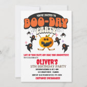 BOO-DAY PARTY HALLOWEEN PUMPKIN HOCKEY EINLADUNG (Vorderseite)