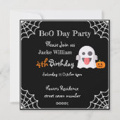 BOO DAY PARTY Kindergeburtstag Einladung (Vorderseite)
