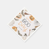 Boo Day Spooky Halloween Birthday Napkins Serviette (Ecke)