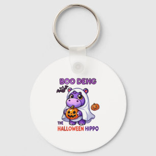 Boo Deng Das Halloween Hippo Niedlich Bouncy Pig C Schlüsselanhänger