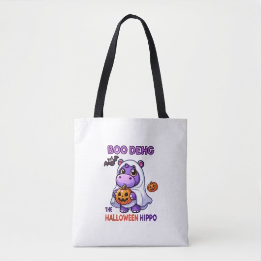 Boo Deng Das Halloween Hippo Niedlich Bouncy Pig C Tasche (Vorderseite)
